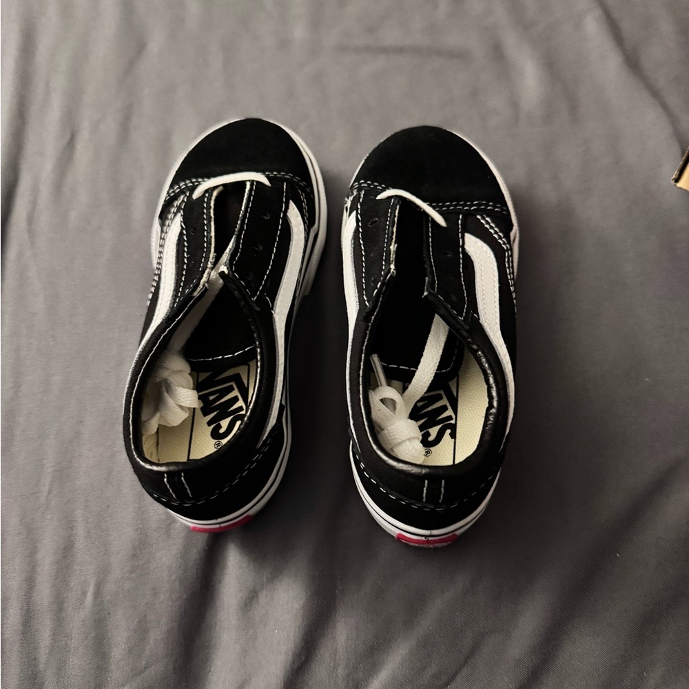 Vans Kids Black and White Classic Sneakers
